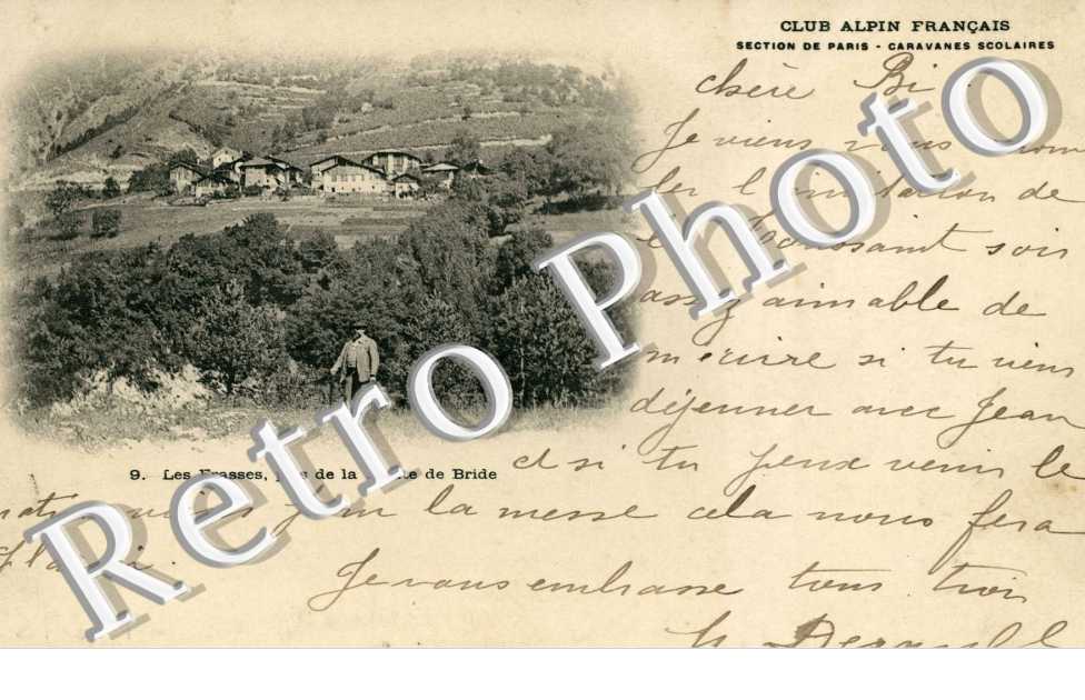 les Frasses pris de la route de Bride Club Alpin Francais