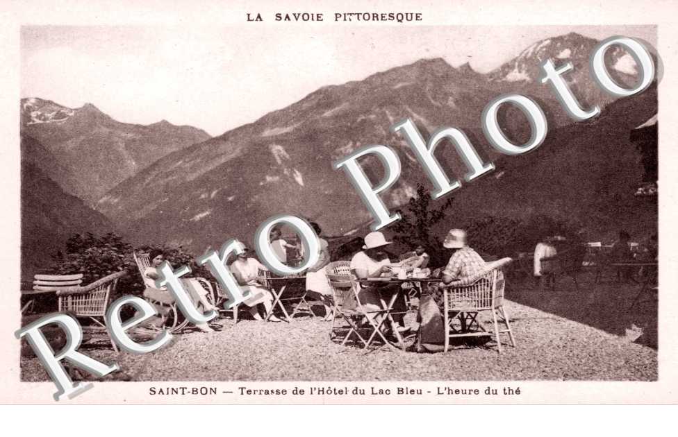 terrasse de l'hotel du Lac Bleu