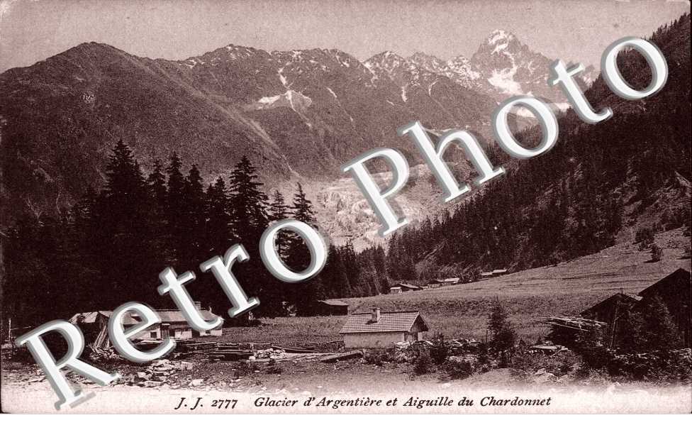 glacier d'Argentiere et Aiguille du Chardonnet