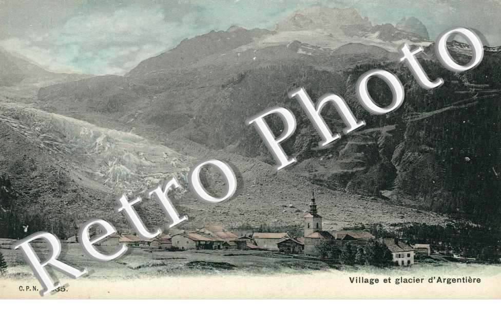 village et glacier d'Argentiere