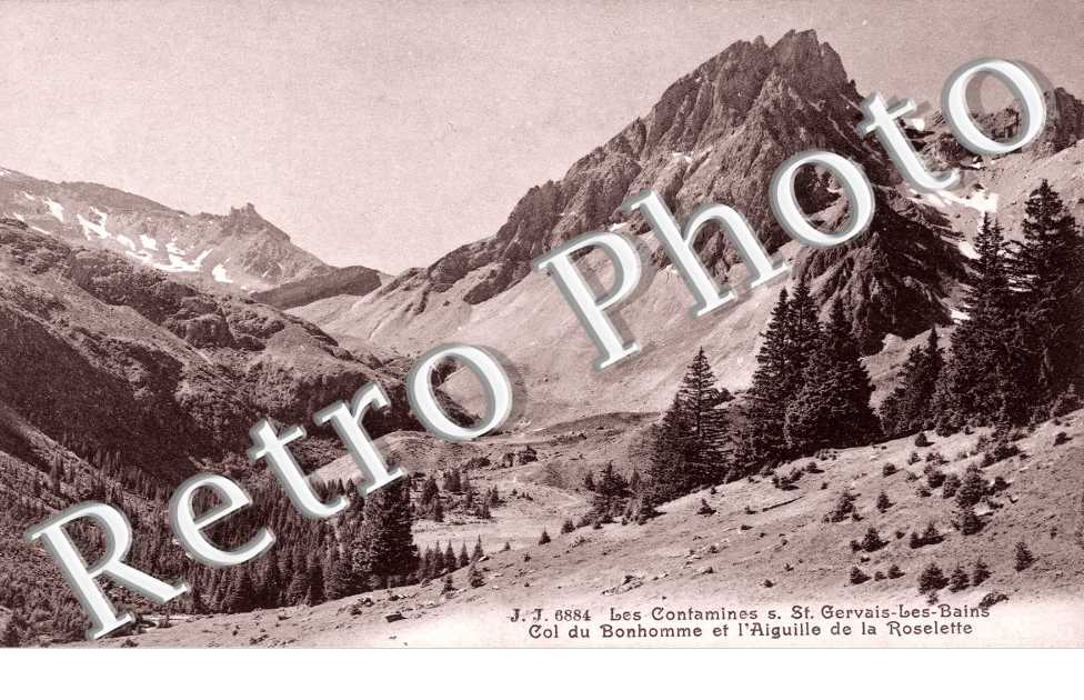 Col du Bonhomme et l'Aiguille de la Roselette