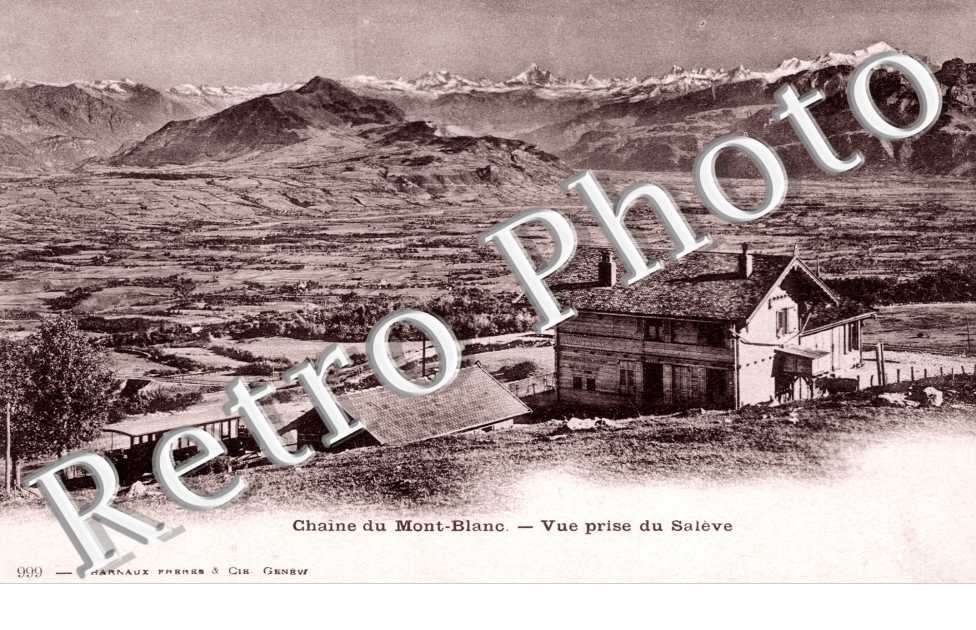 Chaine du Mont Blanc - Vue prise de Saleve