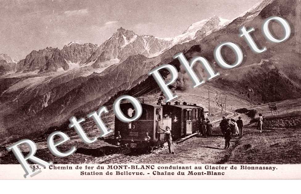 Chemin de Fer du Mont Blanc conduisant au Glacier de Bionnassay - Station de Bellevue