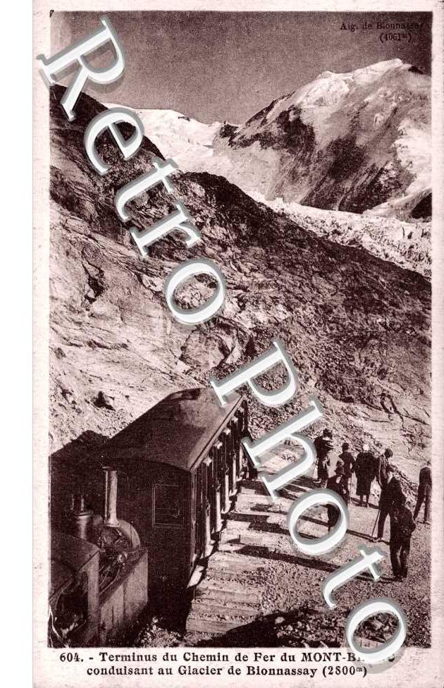 Terminus du Chemin de Fer du Mont Blanc conduisant au Glacier de Bionnassay