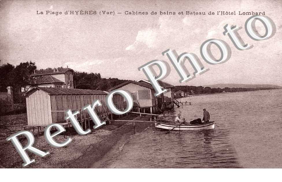 Cabines de Bain et bateau de l'Hotel Lombard