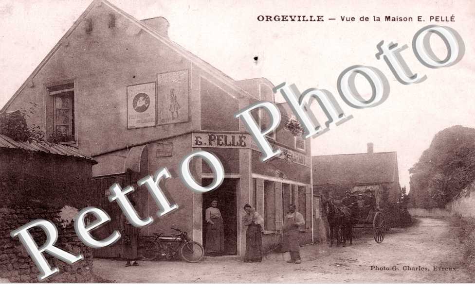 Orgeville, Vue de la Maison E. Pelle