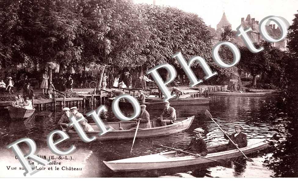 la mariniere vue sur le Loir et le chateau