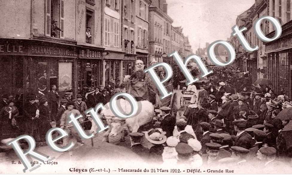 Mascarade du 24 mars 1912 - defile - grande rue