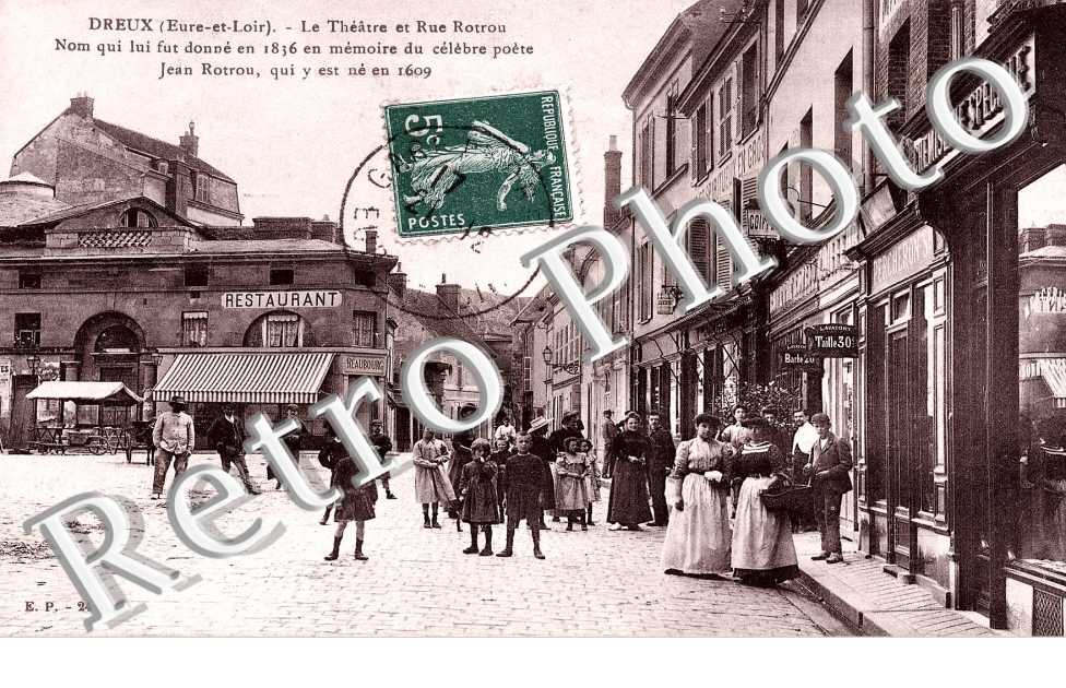 le théâtre et rue Rotrou