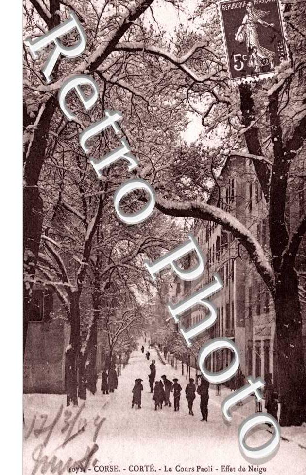 Le Cours Paoli - effet de neige