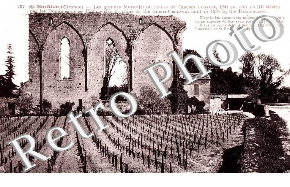 les grandes murailles ou ruines de l'ancien couvent 