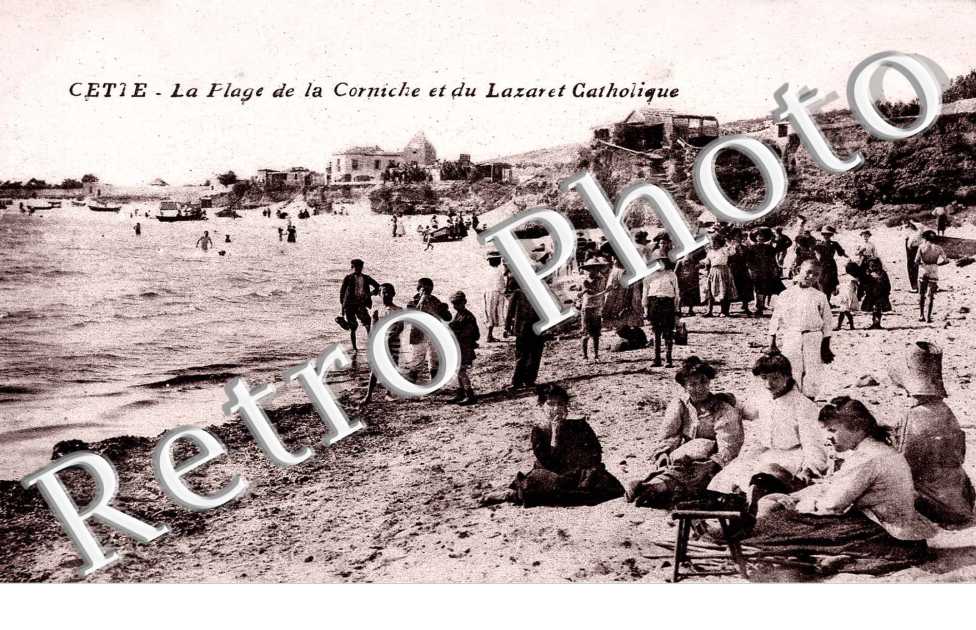 La plage de la corniche et du lazaret catholique