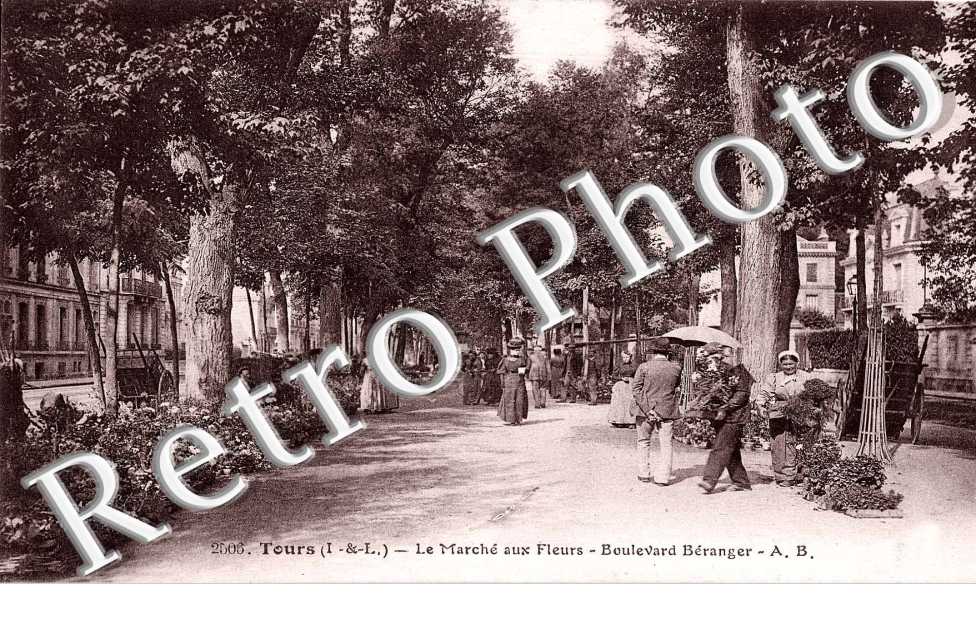 Le marche aux fleurs Boulevard Beranger