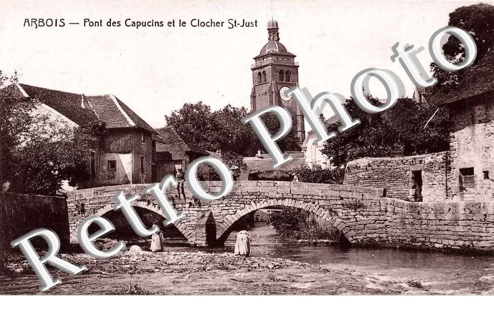 pont des Capucins et clocher Saint Just.