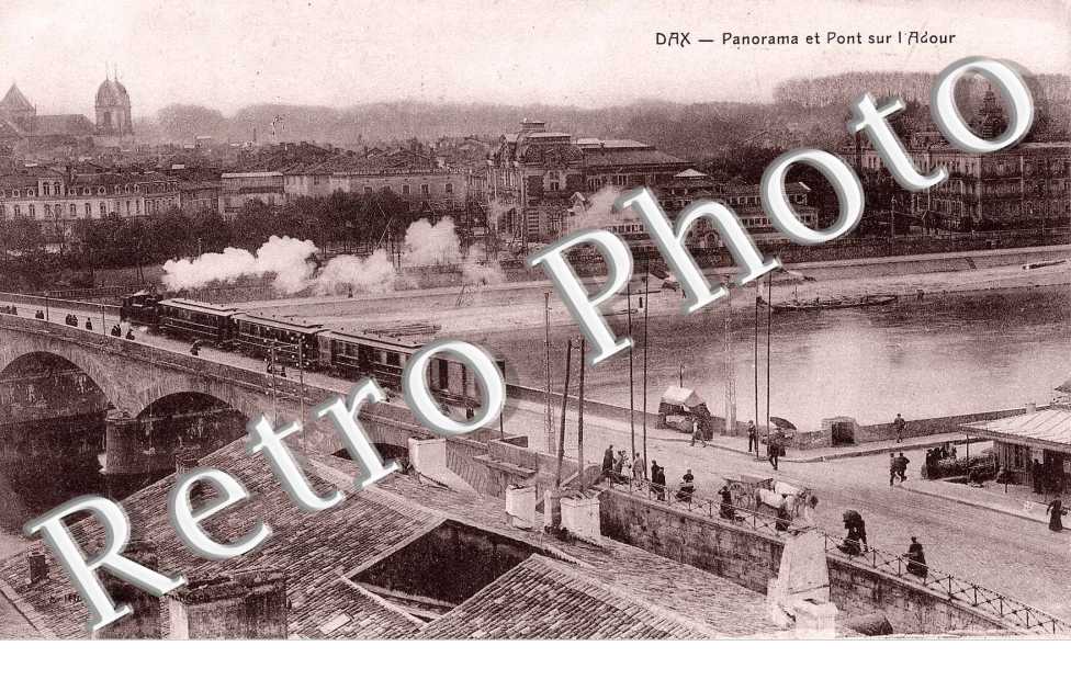 panorama et pont sur l'Adour