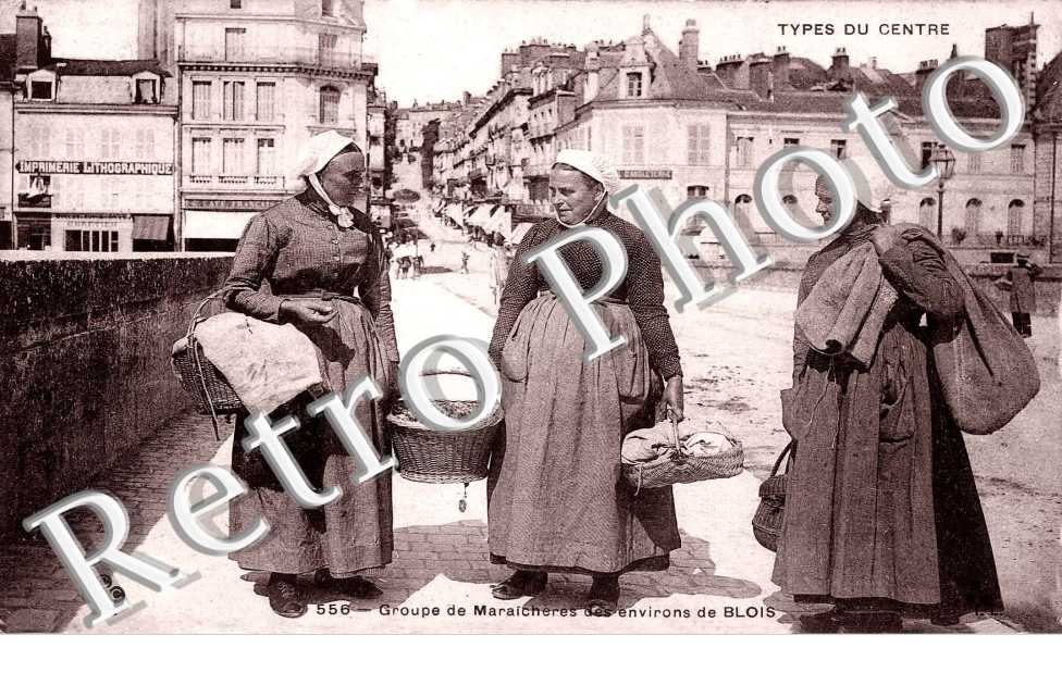 types du centre, groupe de maraicheres des environs de blois