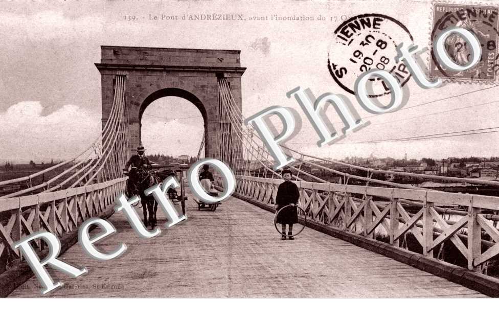 le pont avant l'inondation du 17 octobre 1907