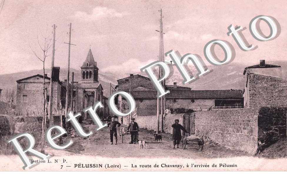 la route de Chavanay a l'arrivee de Pelussin