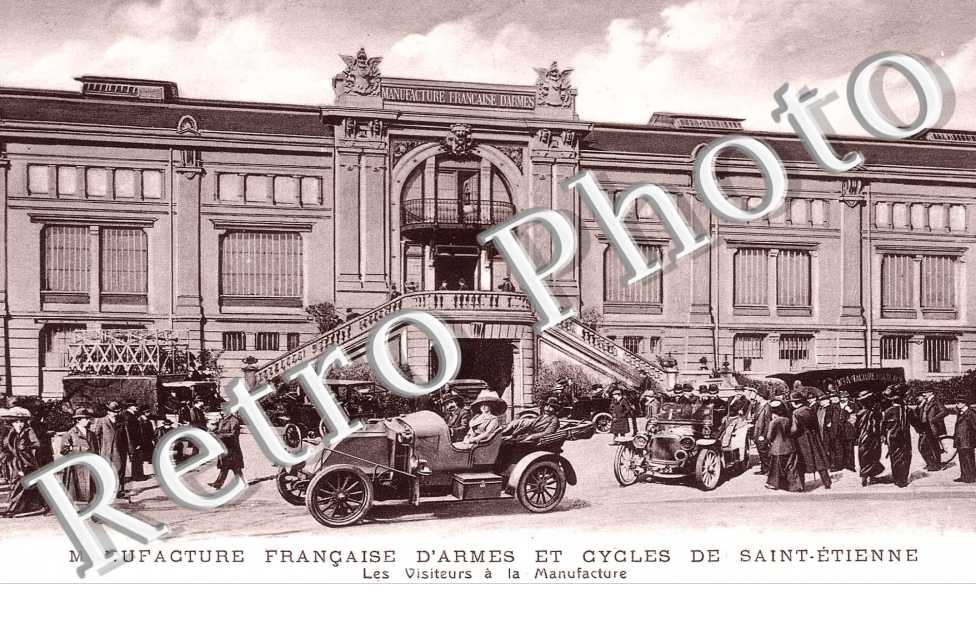 manufacture francaise d'armes et cycles de st etienne, les visiteurs a la manufacture