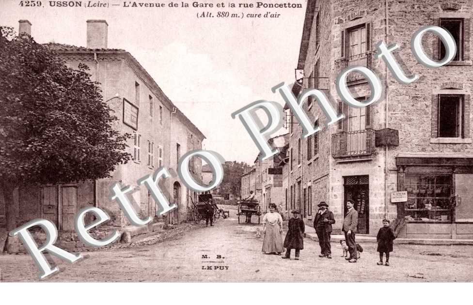 L'Avenue de la Gare et Rue Poncetton