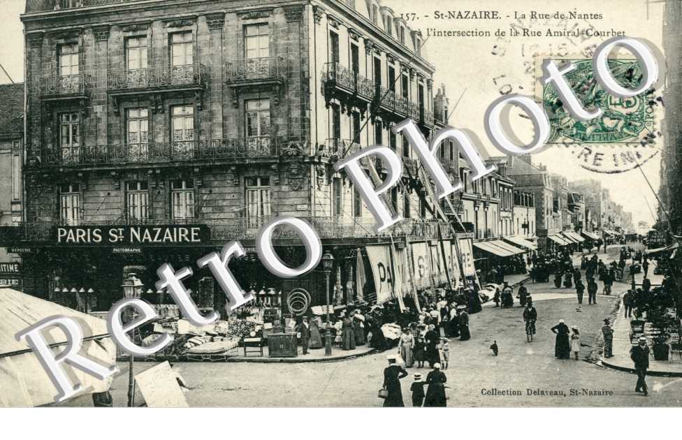Rue de Nantes à l'intersection de la rue Amiral-Courbet