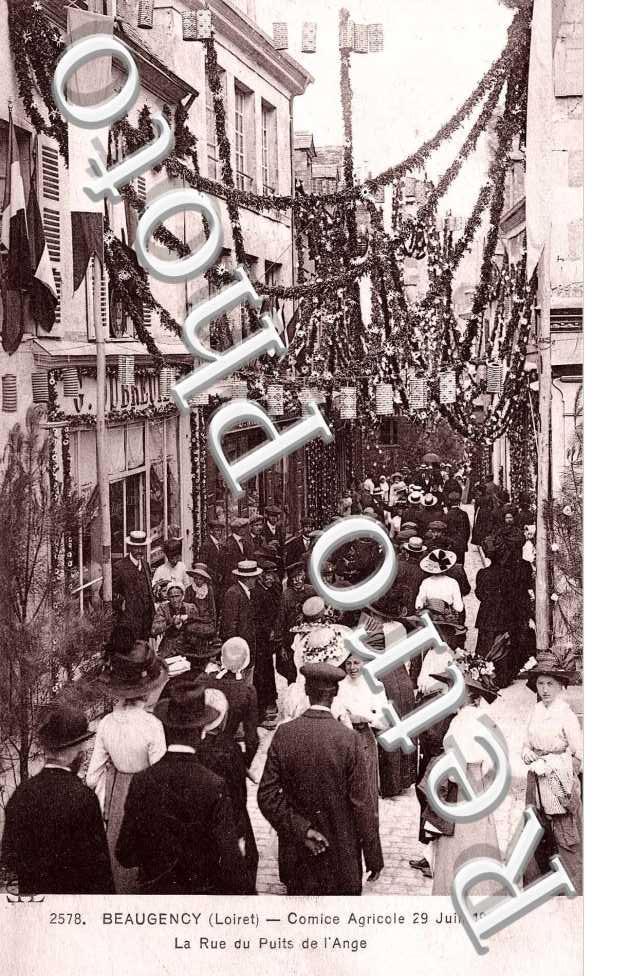 comice agricole 29 juin 1913, la rue du Puit de l'Ange