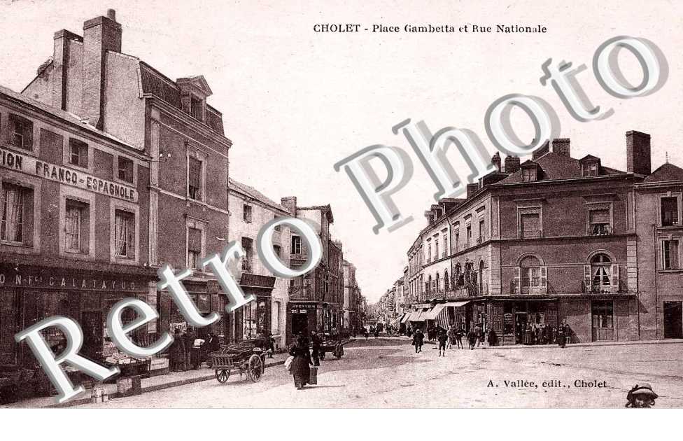 Place Gambetta et rue nationale