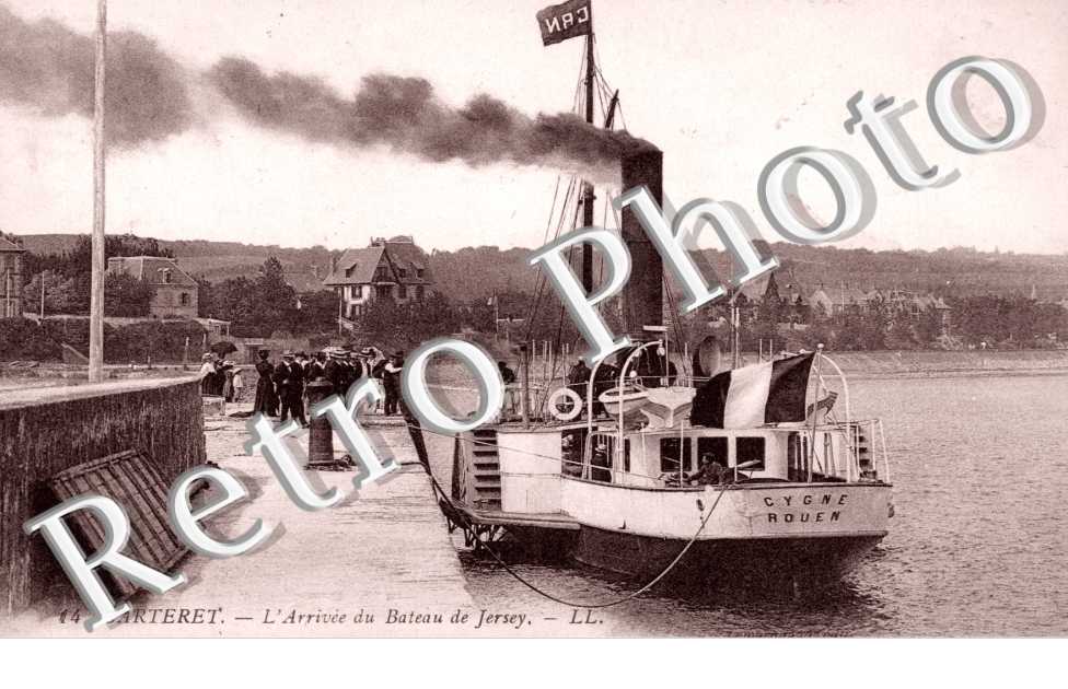 l'arrivee du bateau de Jersey