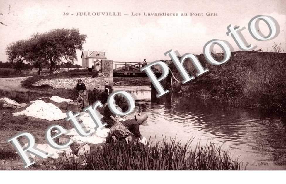 Les Lavandieres au pont gris
