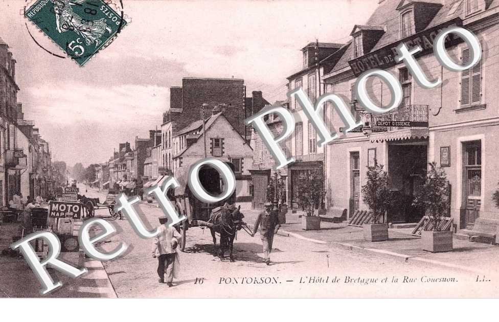 l' hotel de Bretagne et lla rue Couesnon