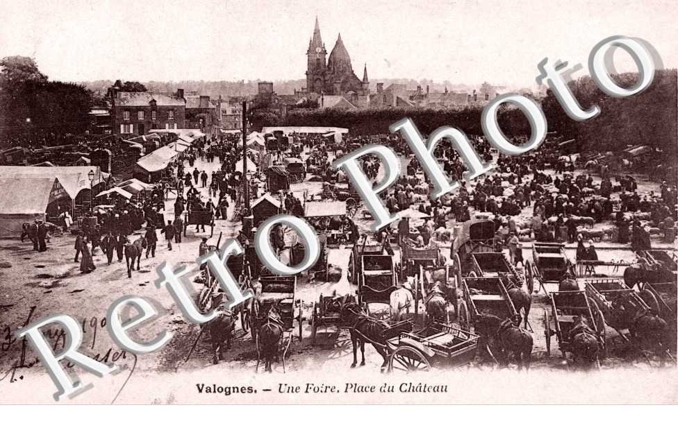 une foire, place du Chateau