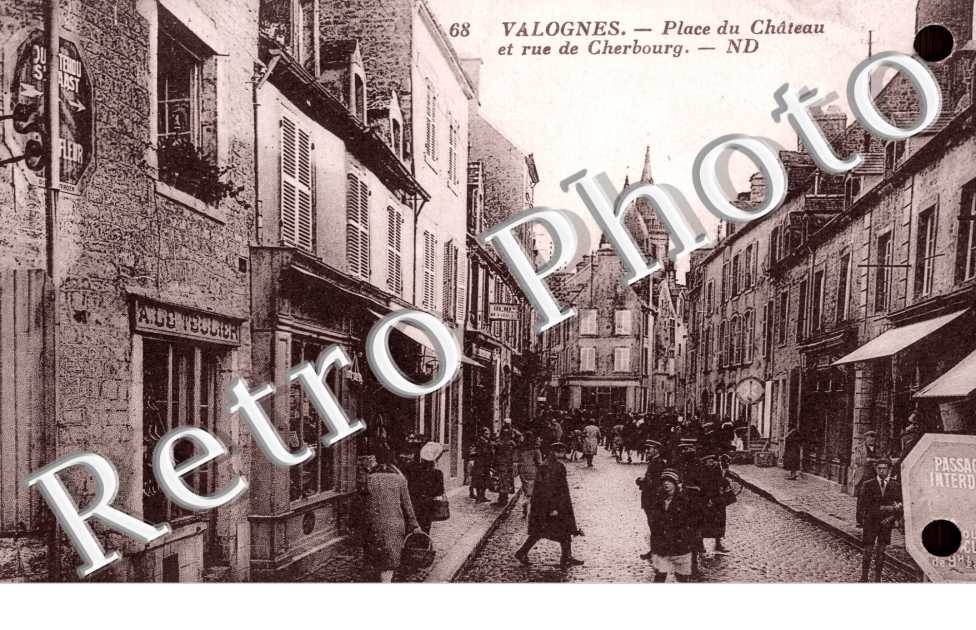 Place du chateau et rue de Cherbourg