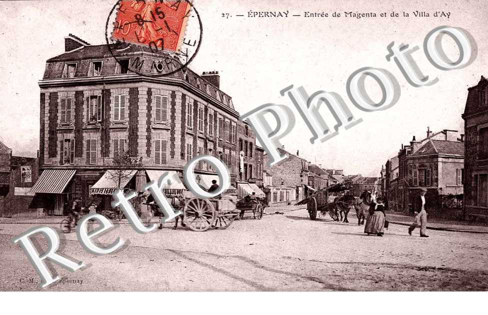 ENTREE DE MAGENTA ET DE LA VILLA D'AY
