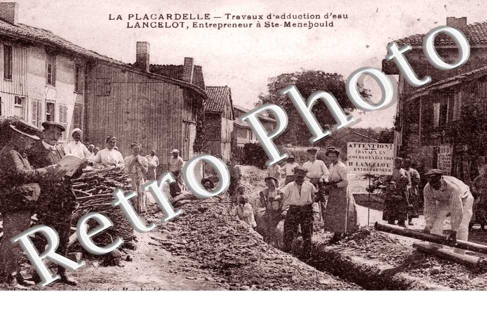 La Placardelle, travaux d'adduction d'eau, entrepeneur Lancelot