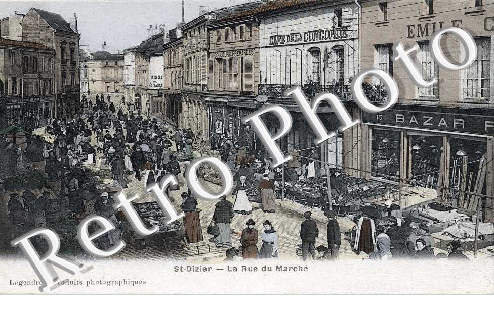 Rue du Marché - Café de la Concorde - Bazar