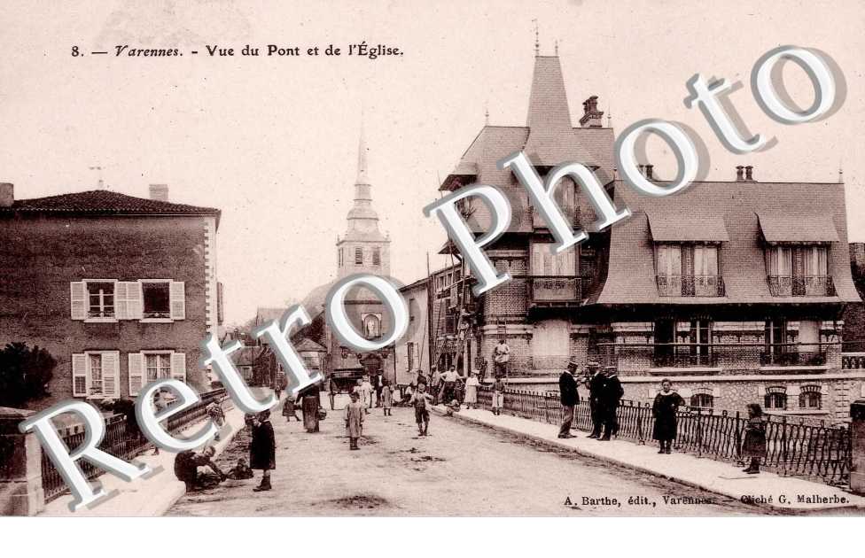 vue du pont et de l'eglise