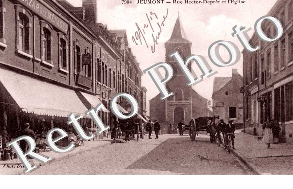 rue Hector Despret et l'eglise