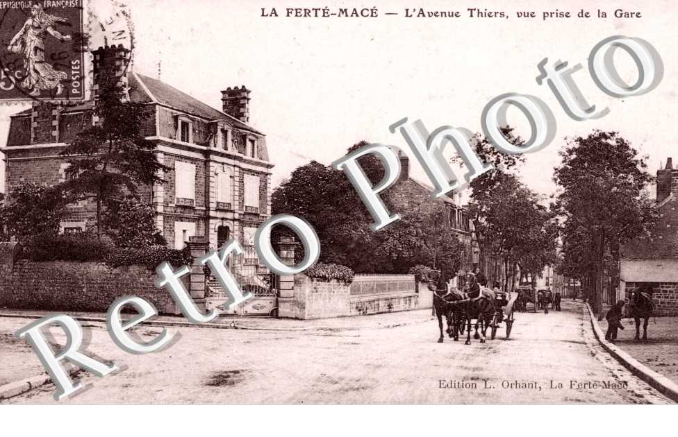 l'avenue Thiers, vue prise de la gare