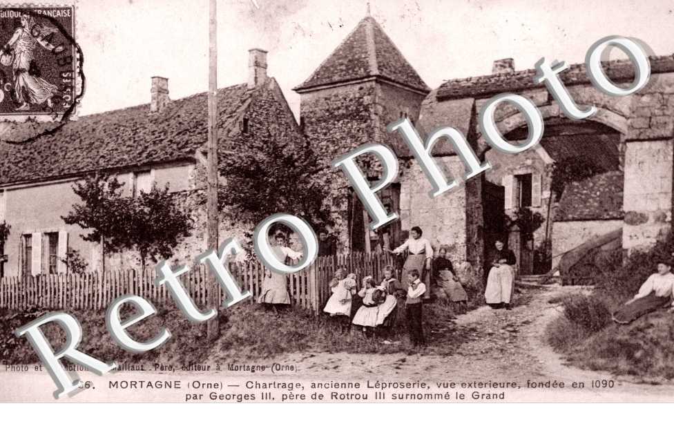 Chartrage, ancienne Leprossrie, Vue exterieure fondee en 1090 par Georges III