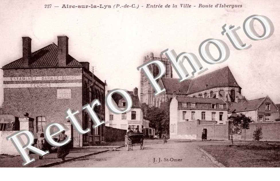 entree de la ville, route d'Isbergues