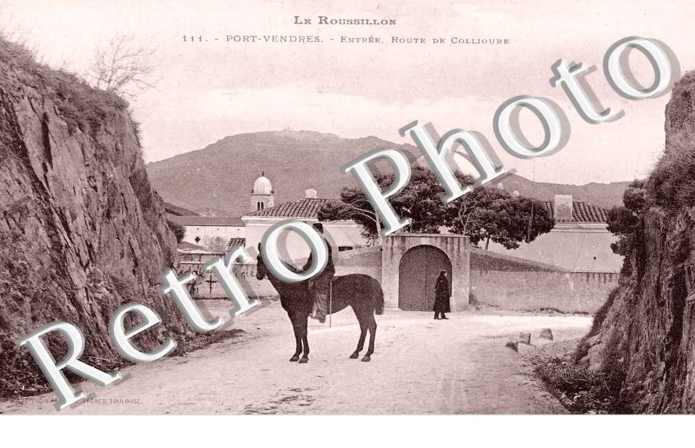 entree, route de Collioure
