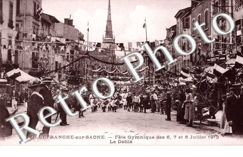 Fete gymnique des 6, 7 et 8 juillet 1912 - Le defile
