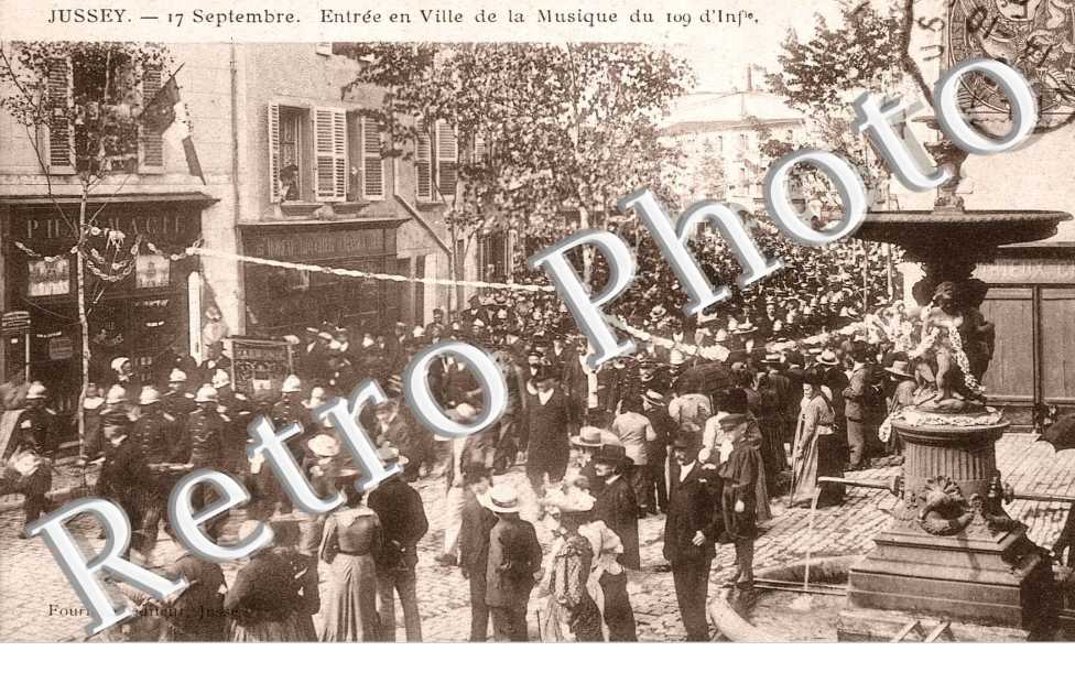 entree en ville de la musique du 109 d'infanterie