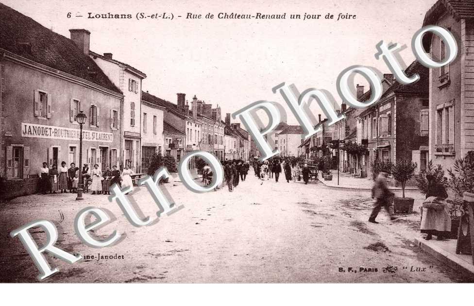 Rue de chateau Renaud un jour de foire