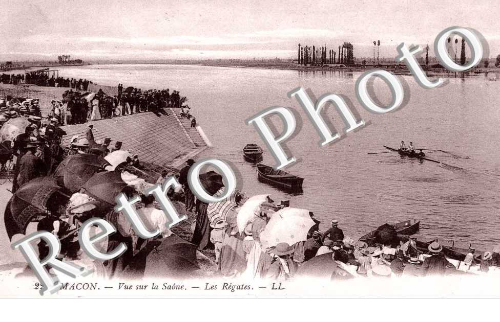 VUE SUR LA SAONE - LES REGATES