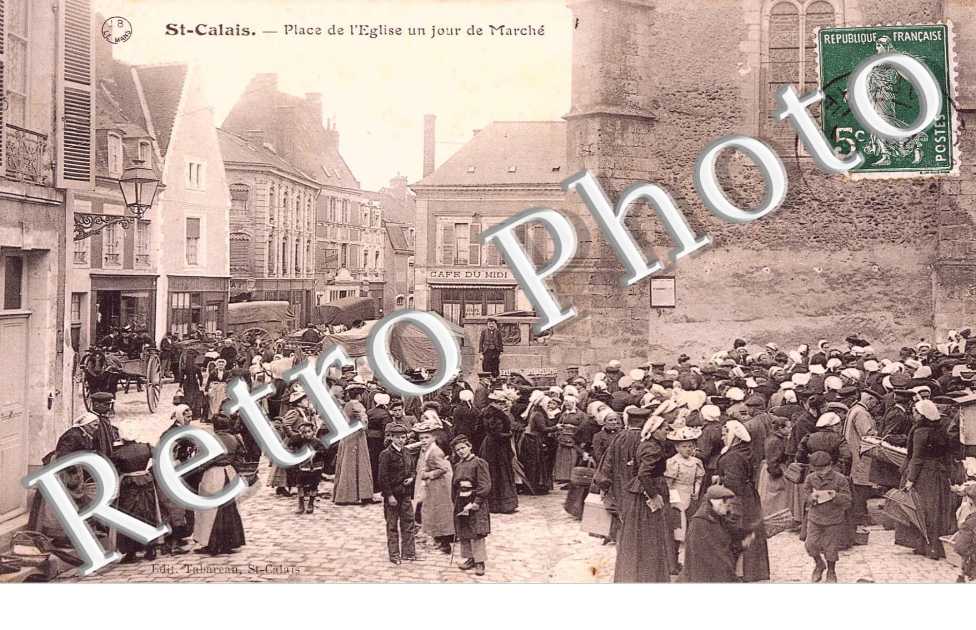 place de l'eglise un jour de marche