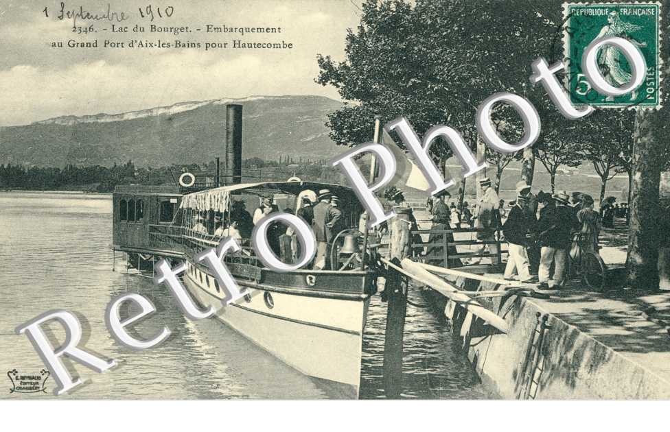 Lac du Bourget, Embarquement au Grand Port pour Hautecombe