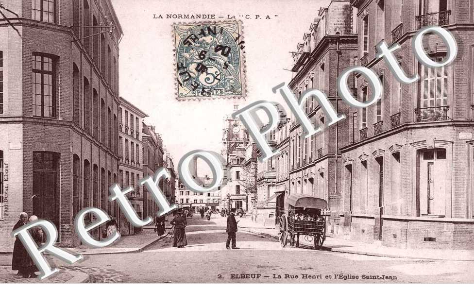 La rue Henri et l'Eglise Saint-Jean