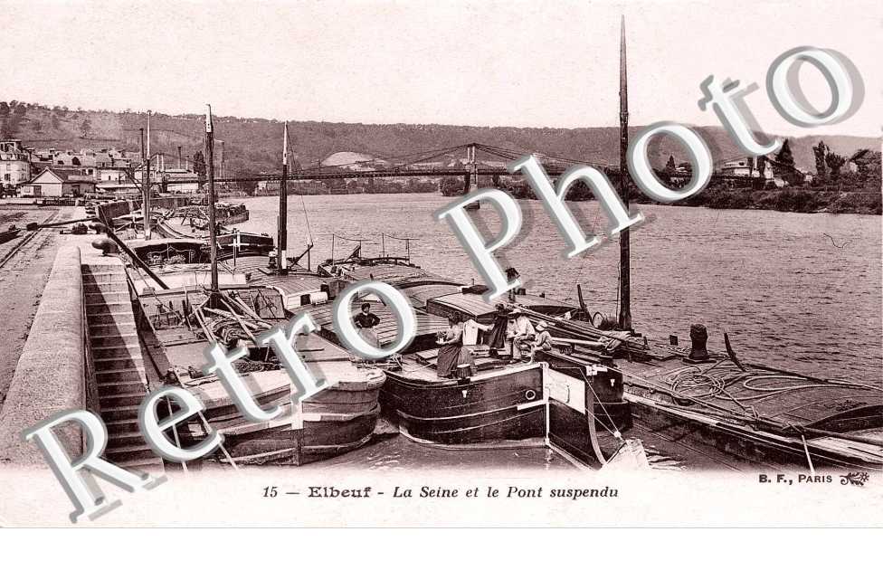 la Seine et le Pont suspendu