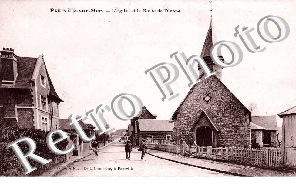 l'Eglise et la route de Dieppe